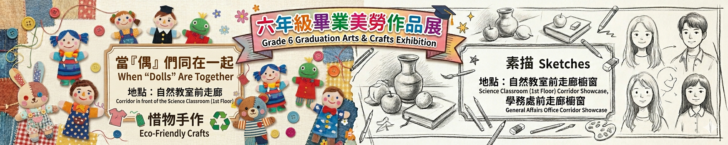 六年級畢業美勞展